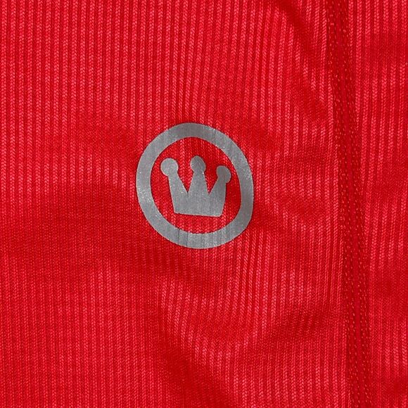 Canari Cycling Optic Nova Jersey Mens Large Red Short Sleeve Mock Neck Full Zip - Picture 4 of 13